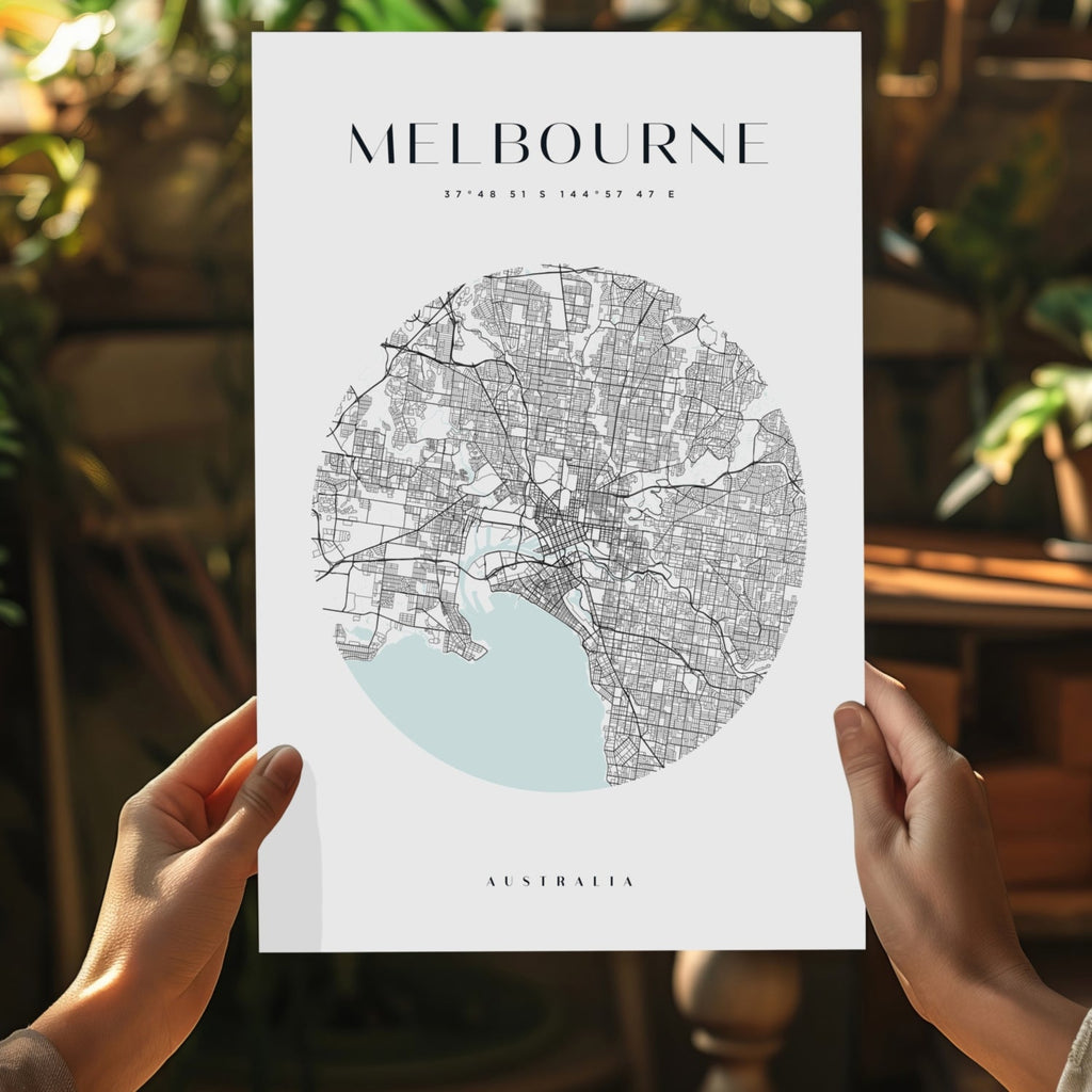 Melbourne V2 Aluminum Print