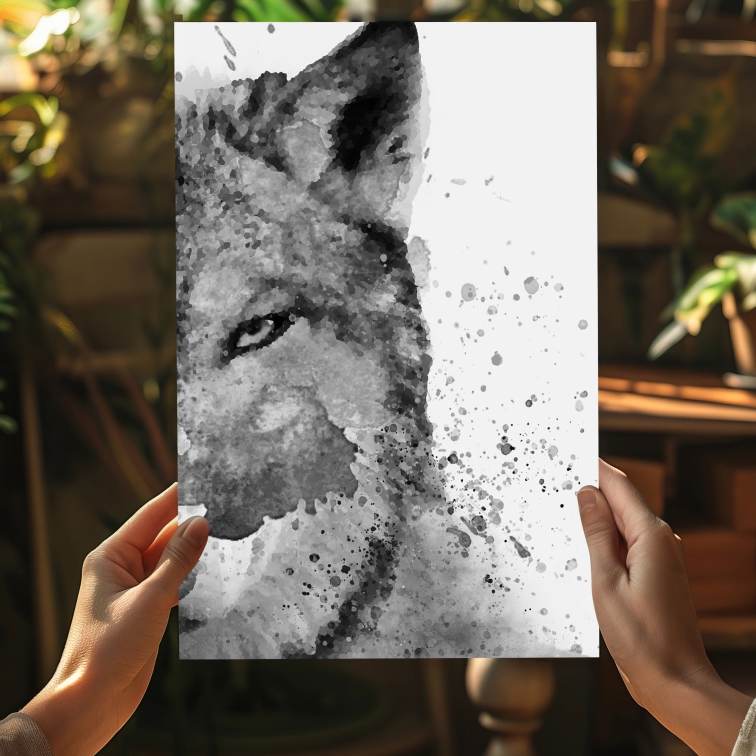 Wolf Aluminum Print