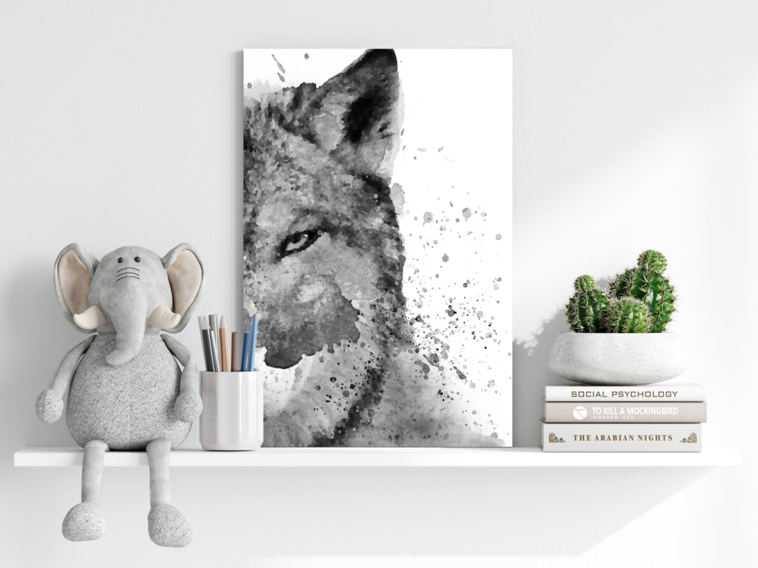 Wolf Aluminum Print