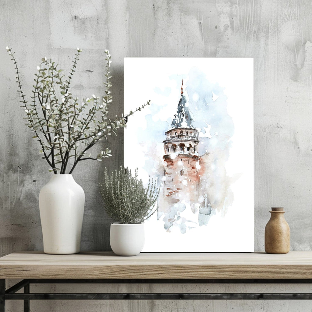Galata Tower Aluminum Print