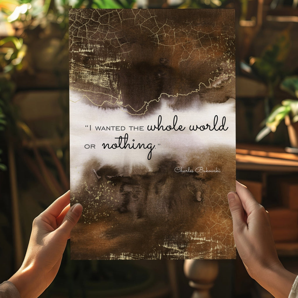 Bukowski Aluminum Print