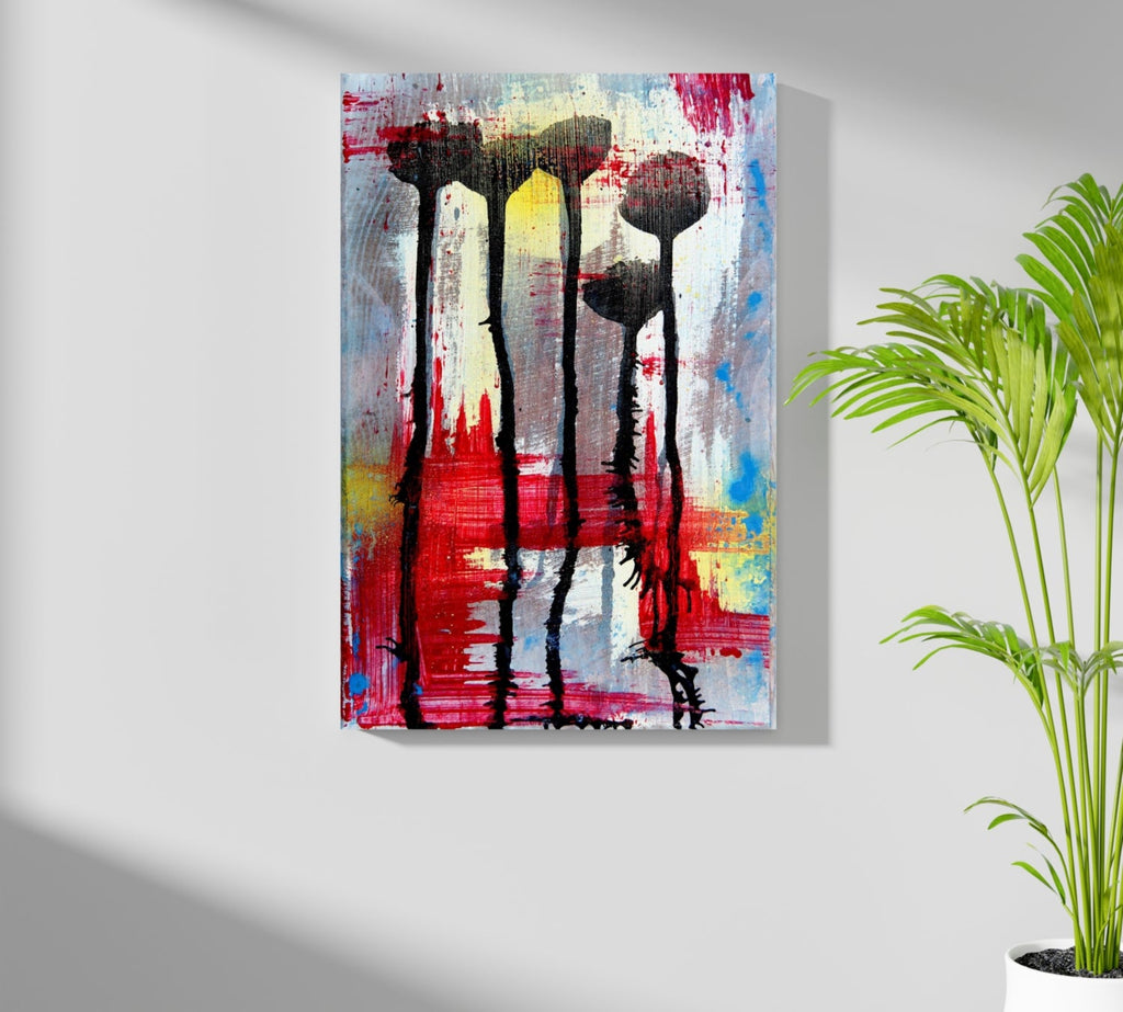Abstract Flowers Aluminum Print