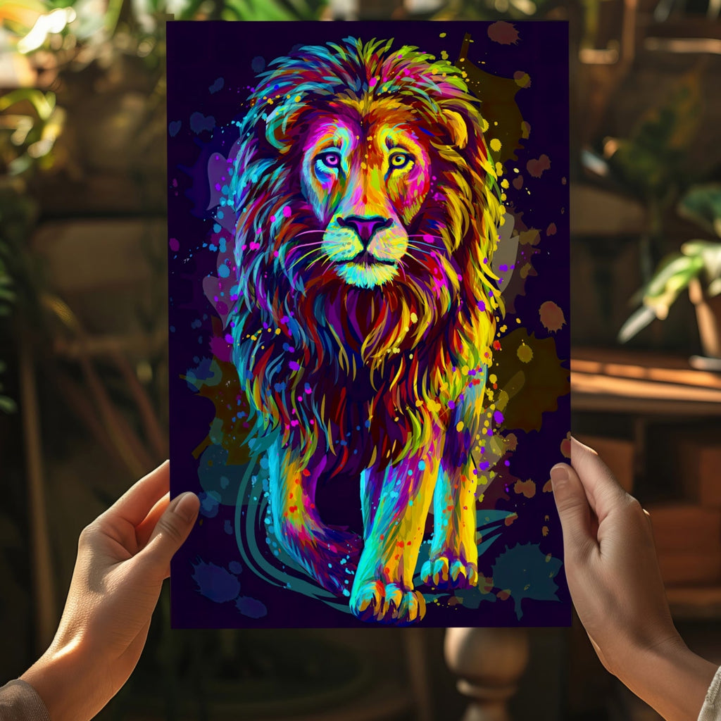 Lion Aluminum Print