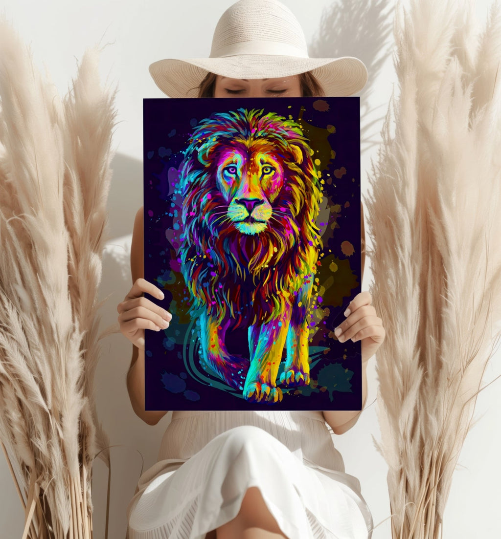 Lion Aluminum Print