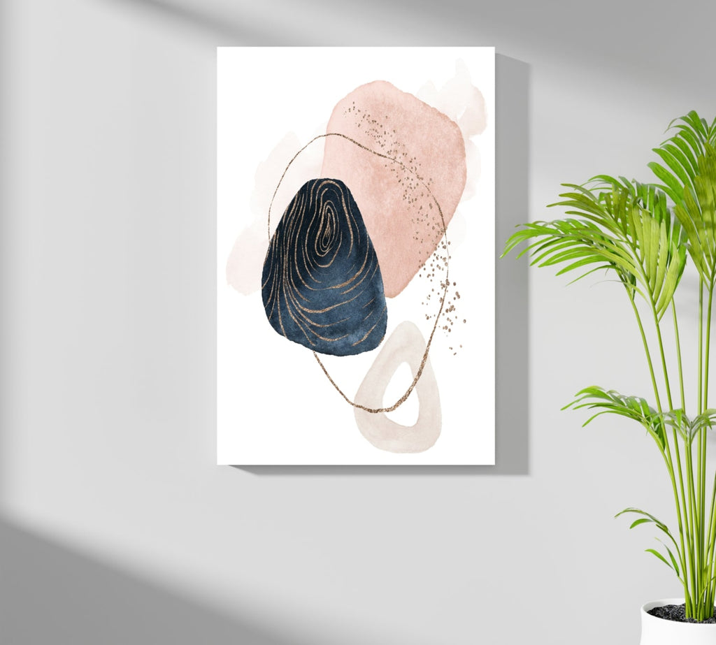 Line Art Modern Shape V1 Aluminum Print