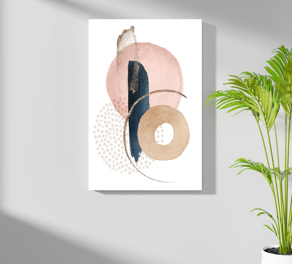 Line Art Modern Shape V2 Aluminum Print