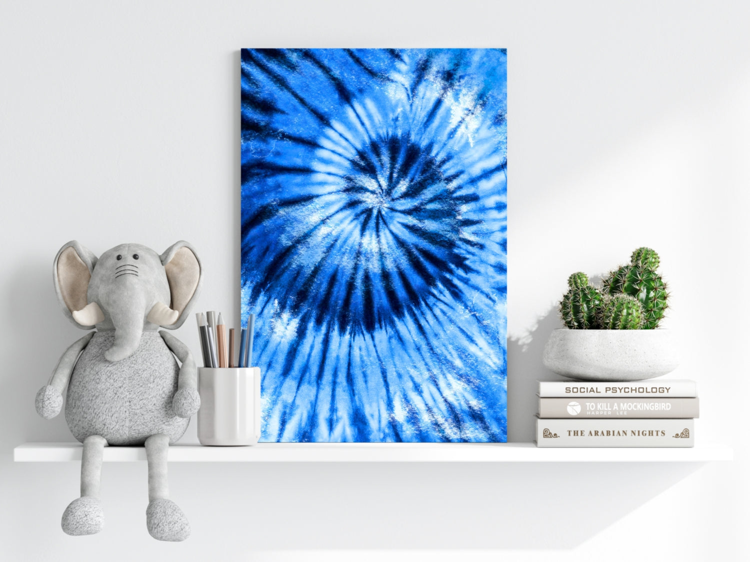 Abstract Blue Aluminum Print