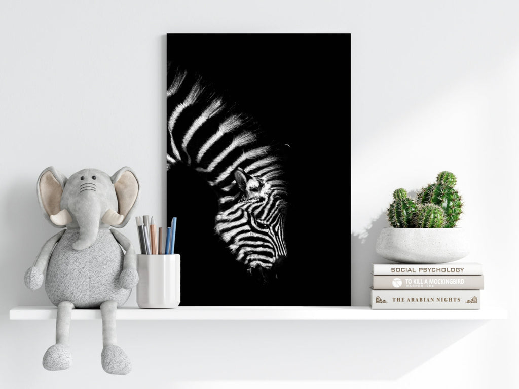 Zebra Aluminum Print