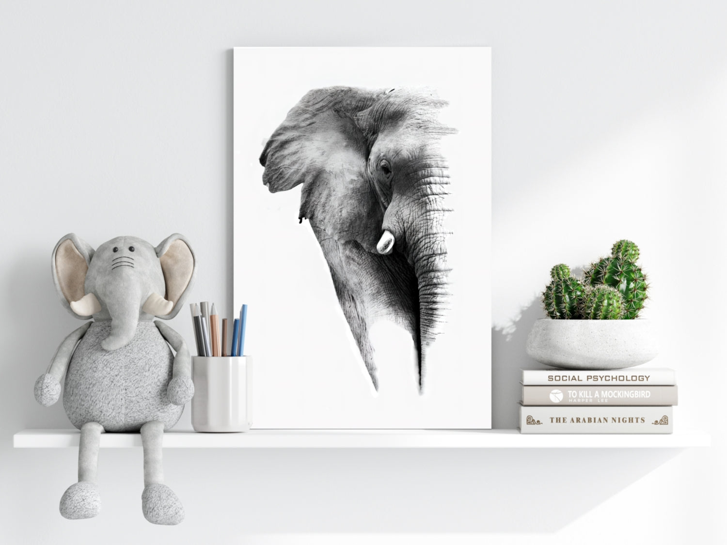 Elephant Aluminum Print