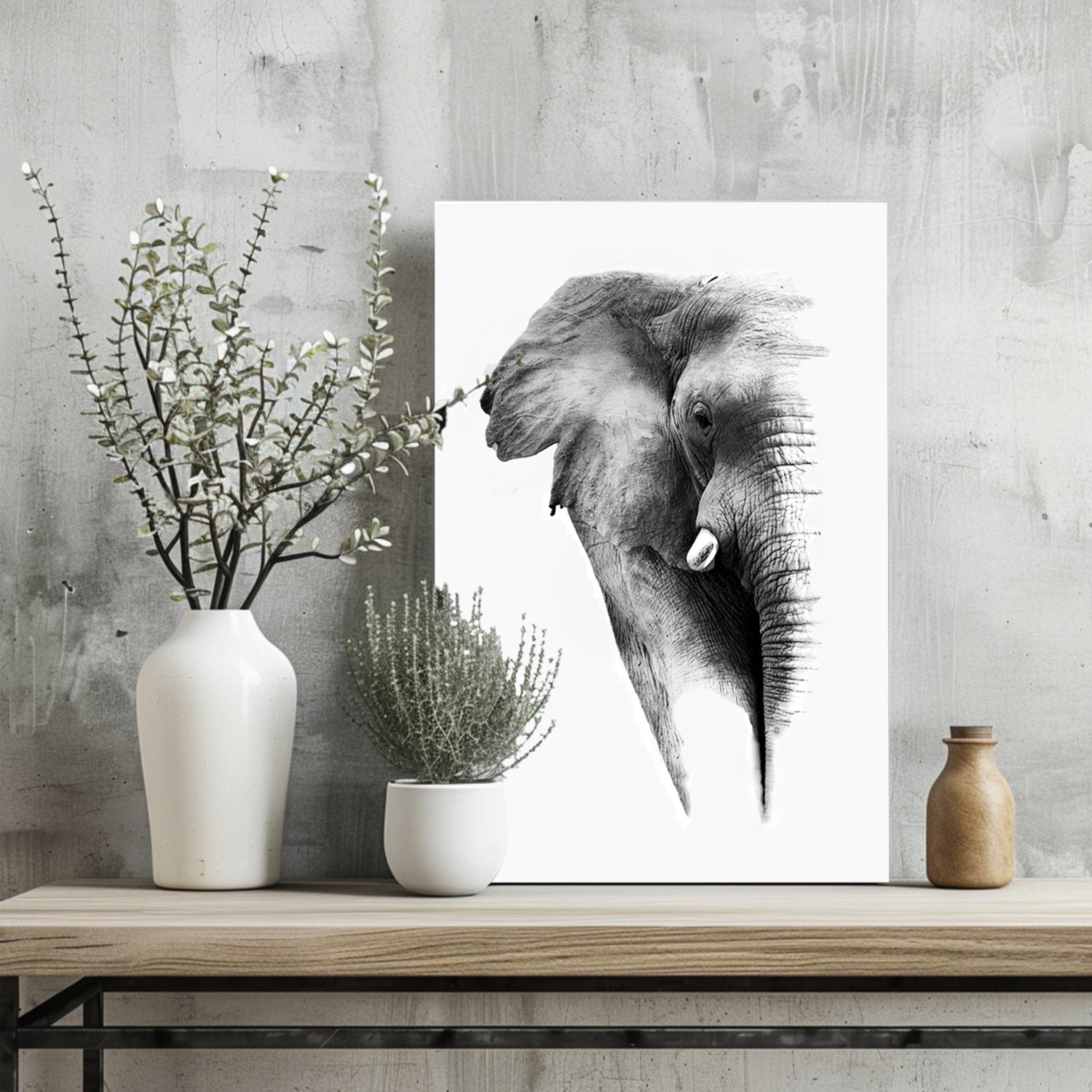 Elephant Aluminum Print