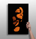 Woman in Style Orange Aluminum Print