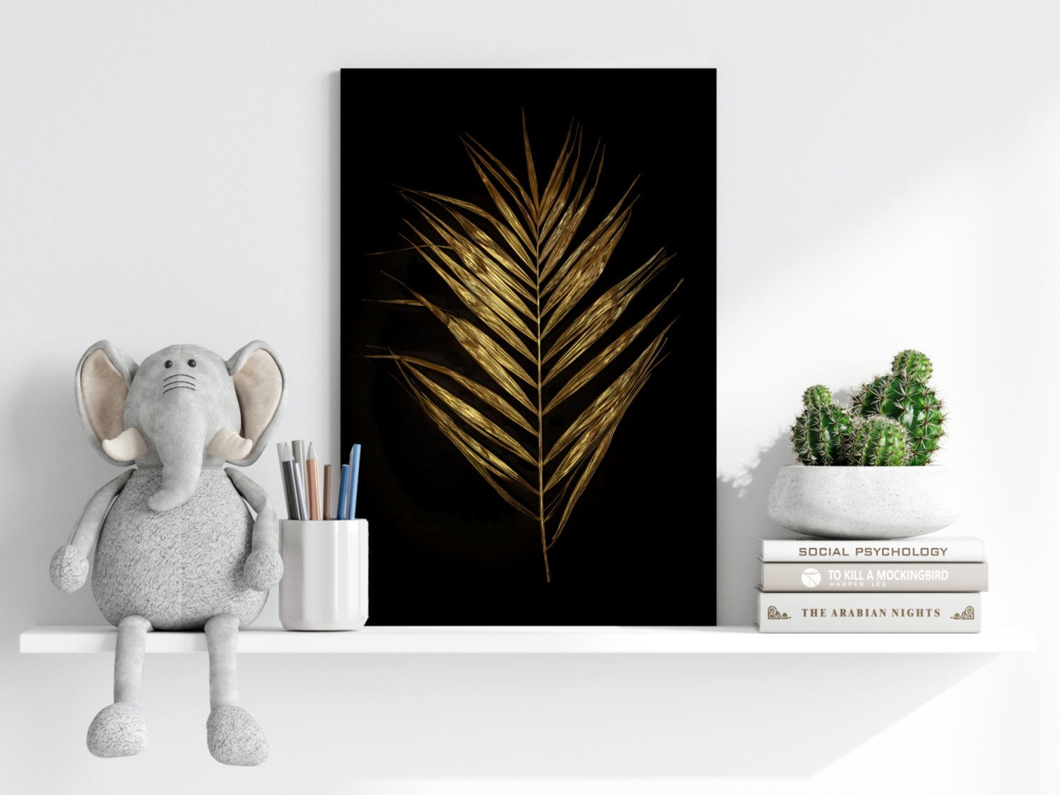 Golden Leaf Aluminum Print