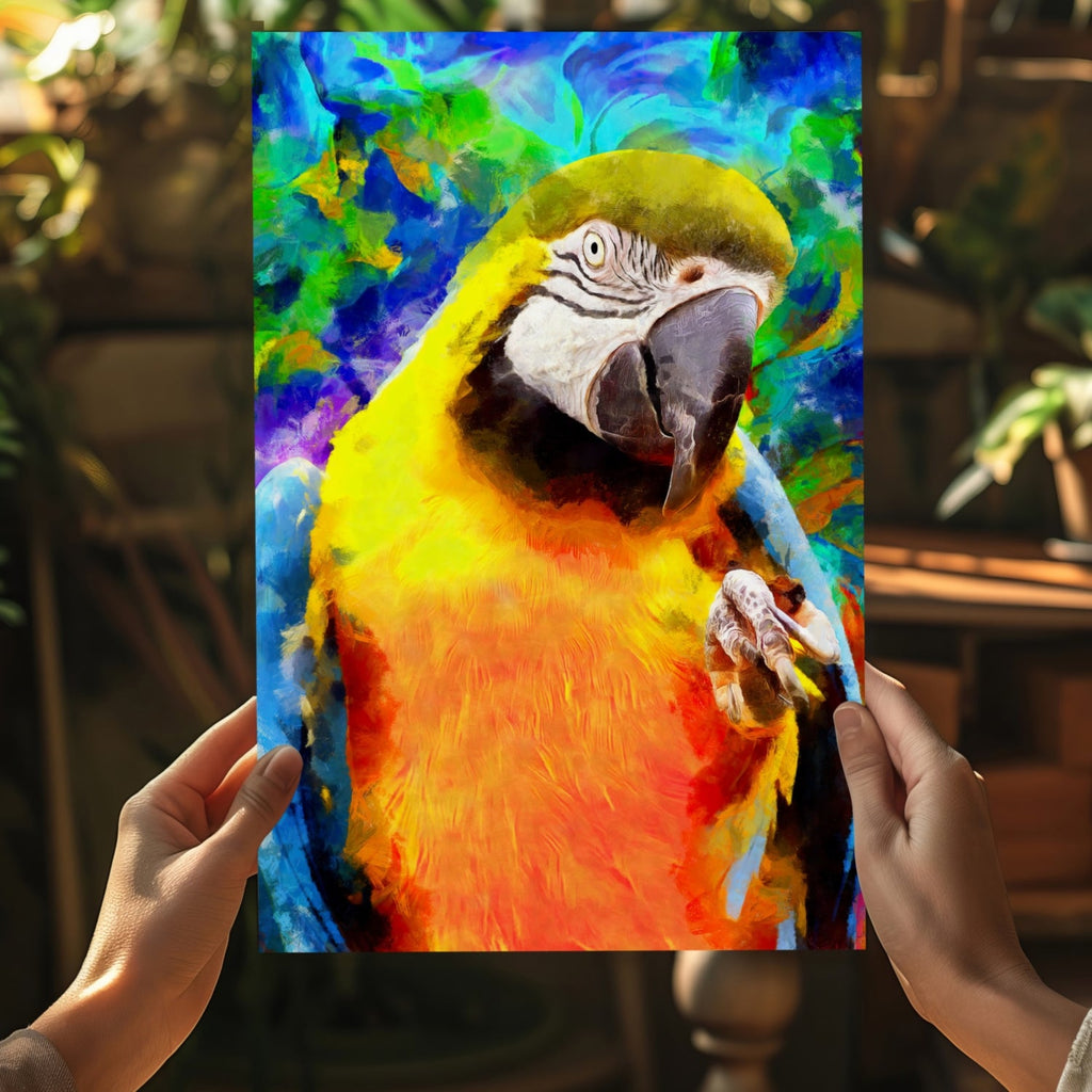 Parrot Aluminum Print