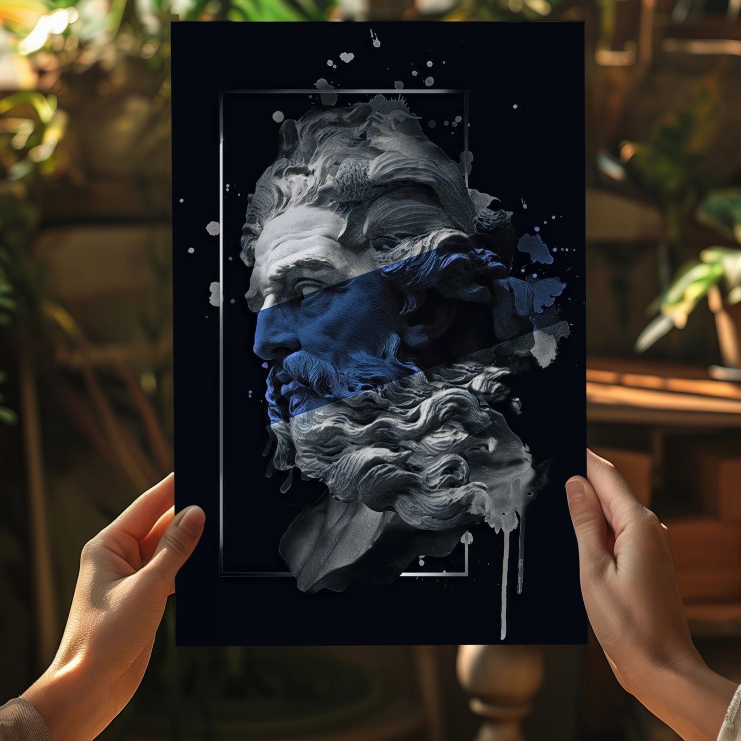 Poseidon Blue Aluminum Print