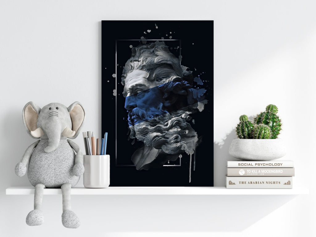 Poseidon Blue Aluminum Print