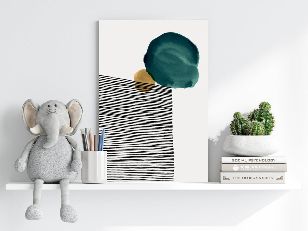 Modern Art Shape V3 Aluminum Print