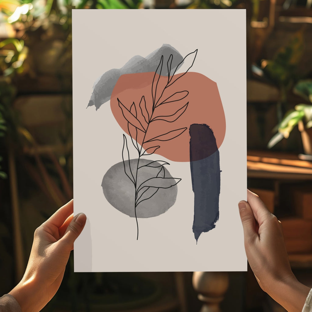 Line Art V18 Aluminum Print