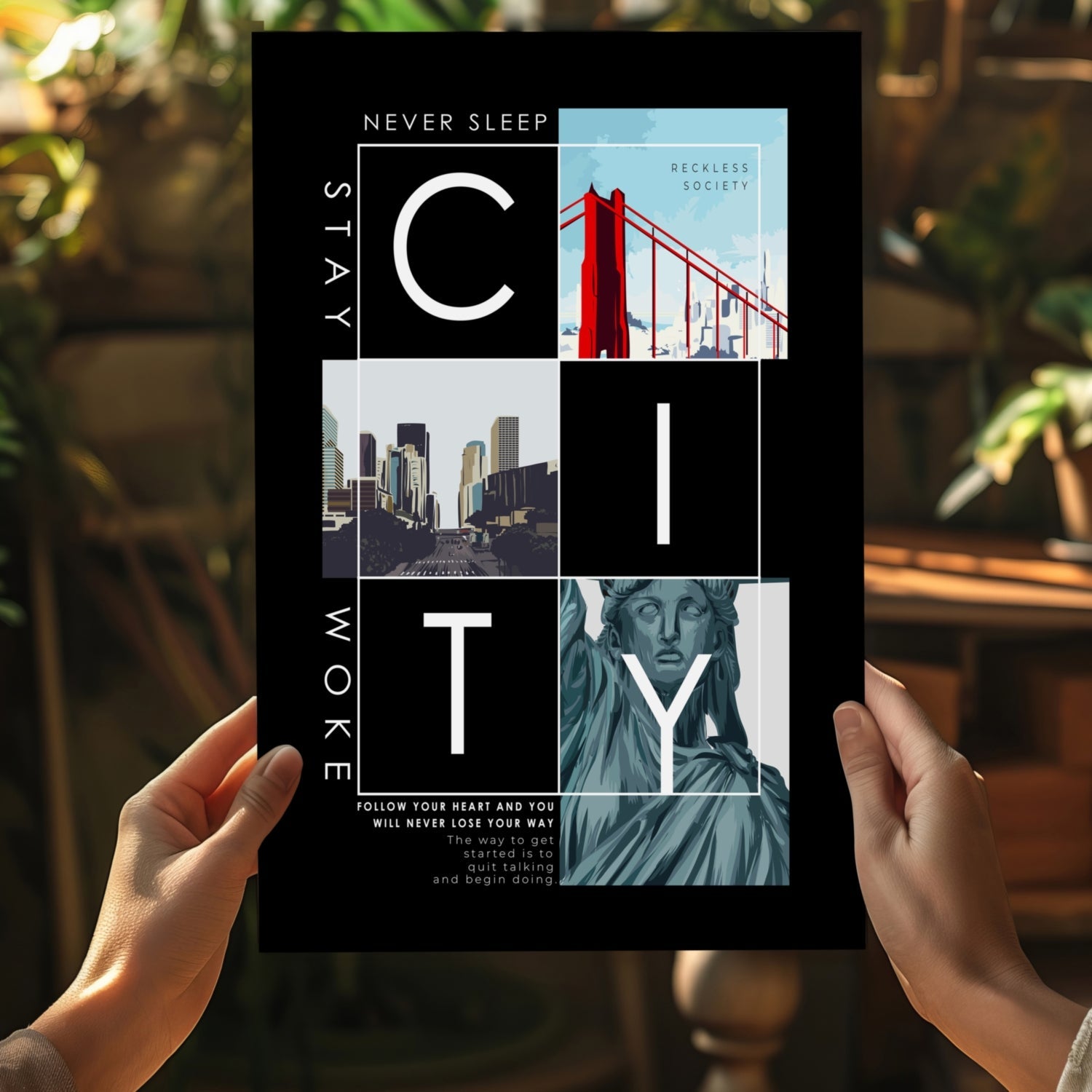 City Aluminum Print