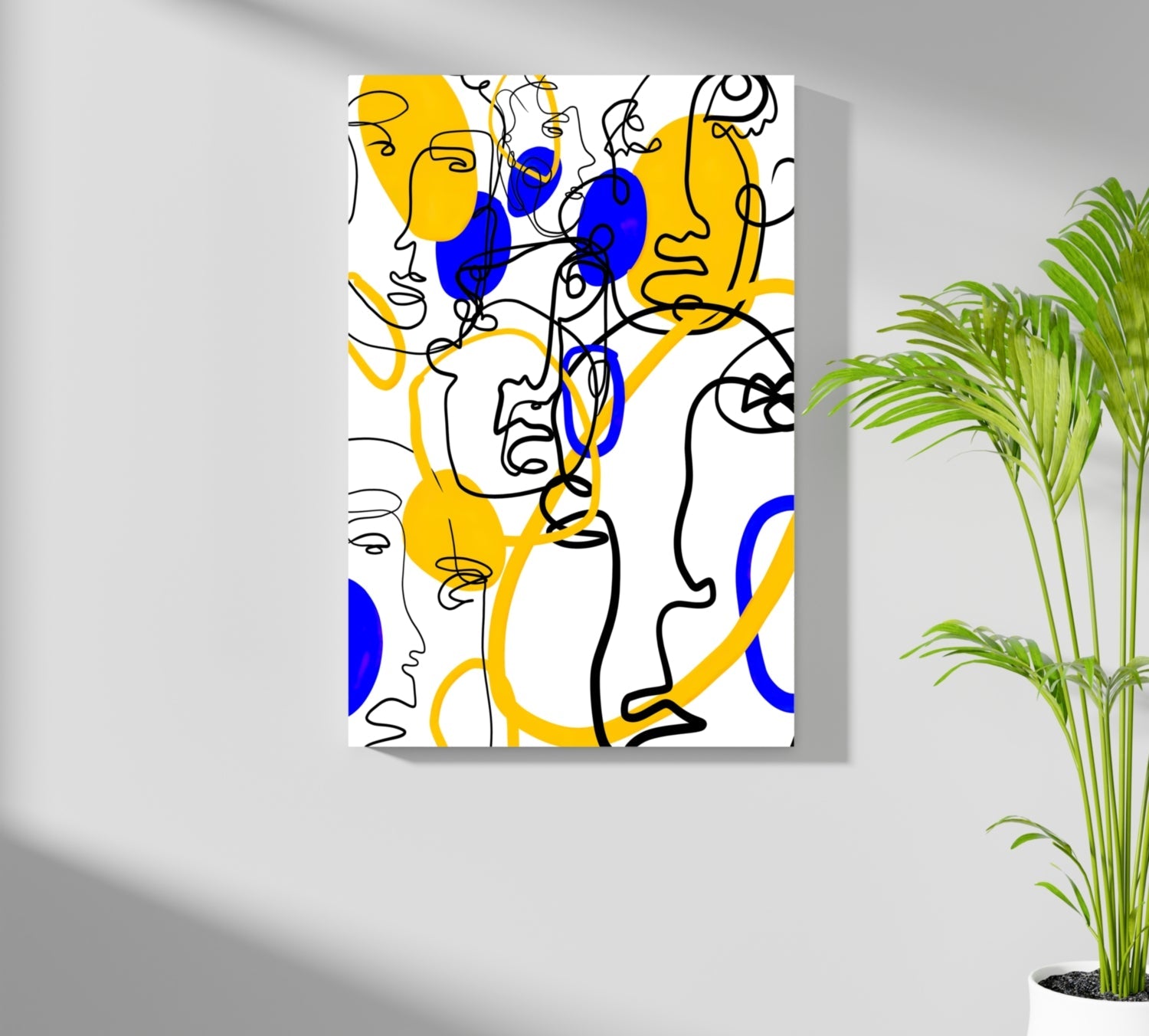 Abstract Line Art Aluminum Print
