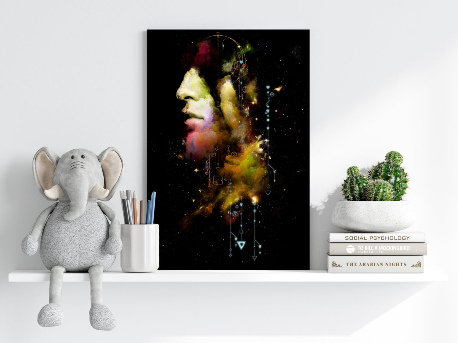 Abstract Man Aluminum Print