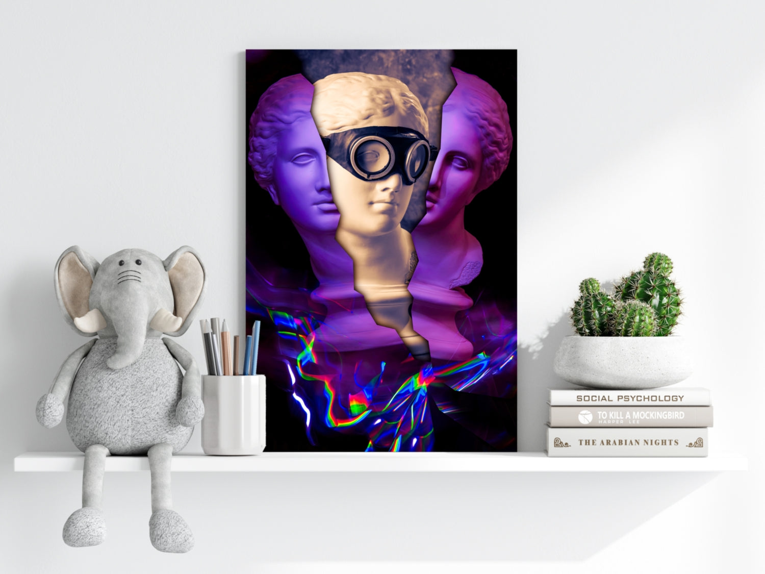 Contemporary Art Statue Aluminum Print