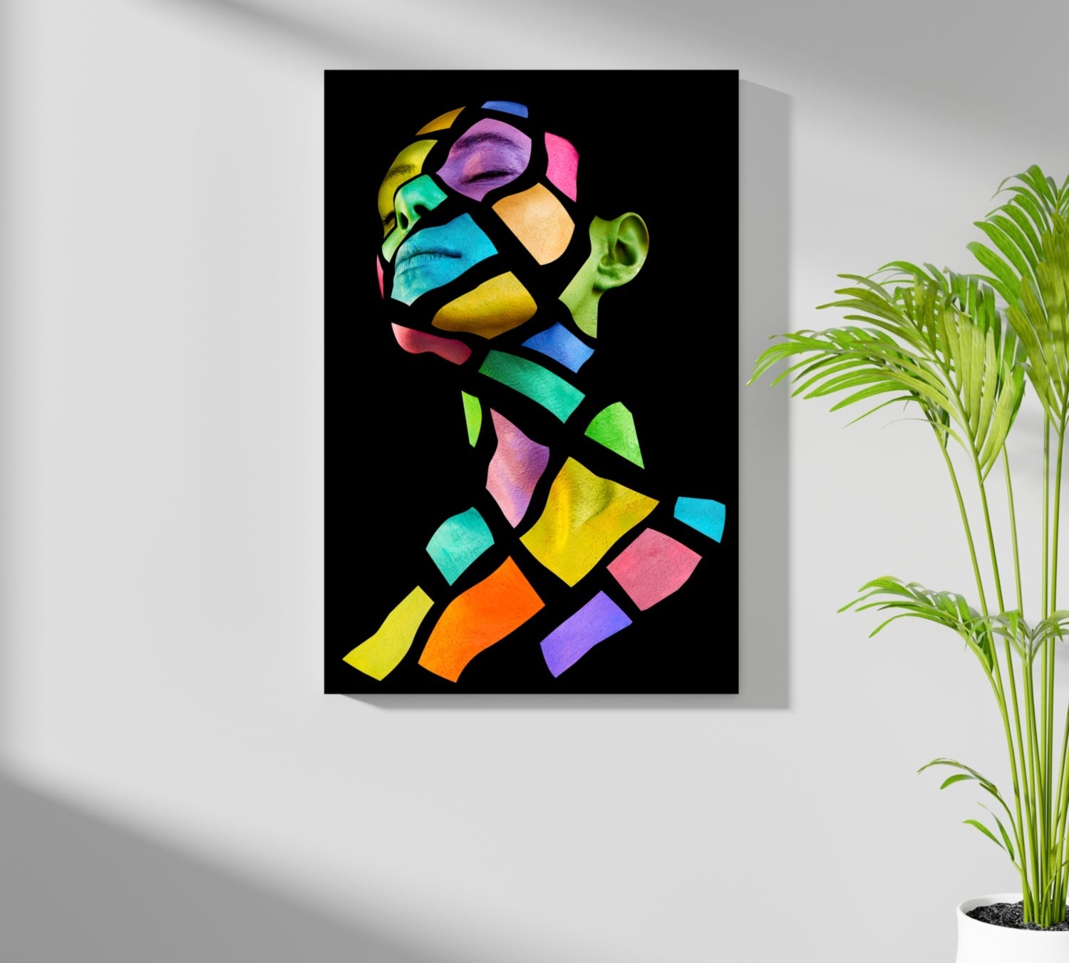 Colorful Woman Aluminum Print