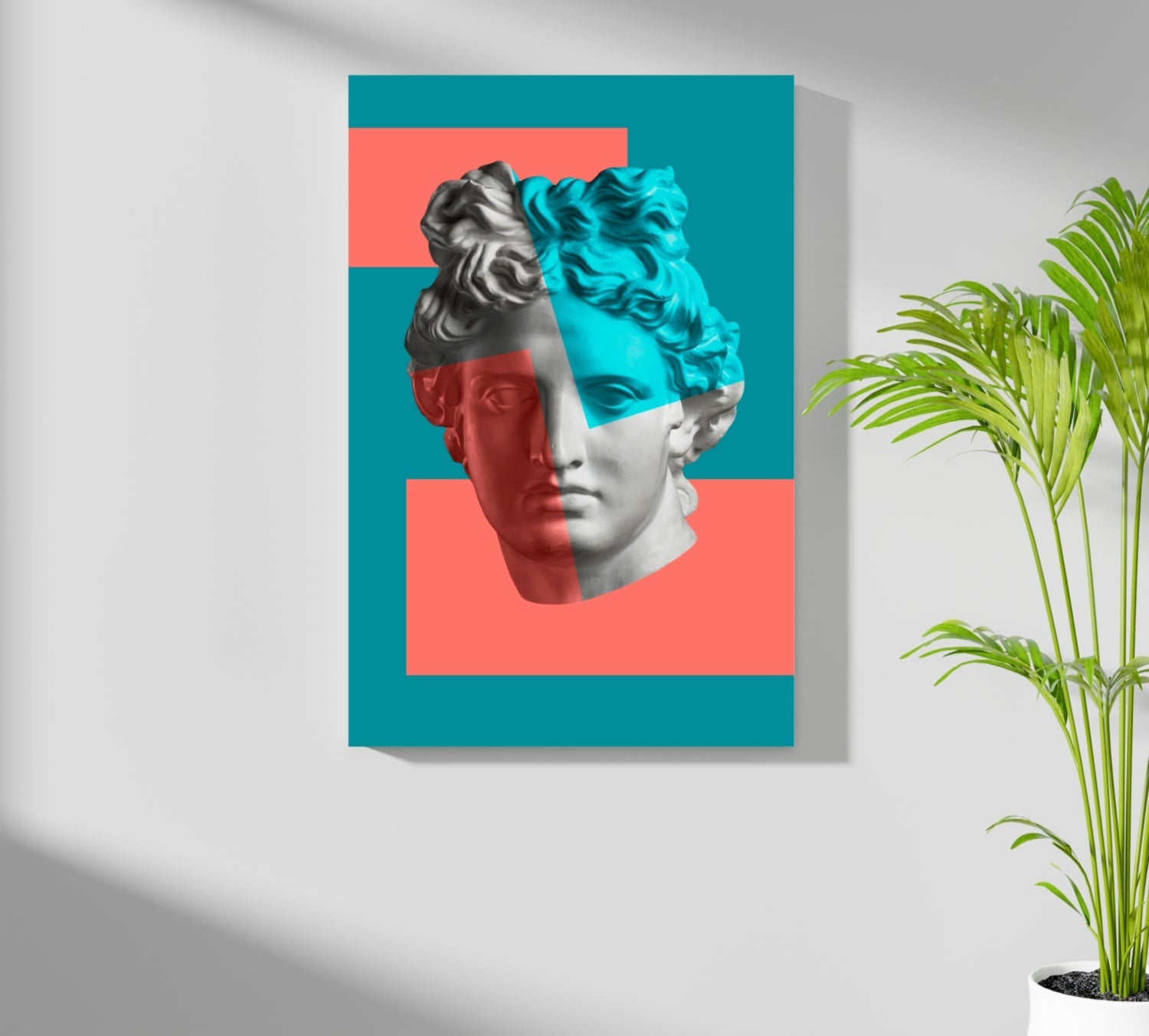 Statue Head Contemporary Aluminum Print