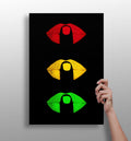 Hush Lips Aluminum Print