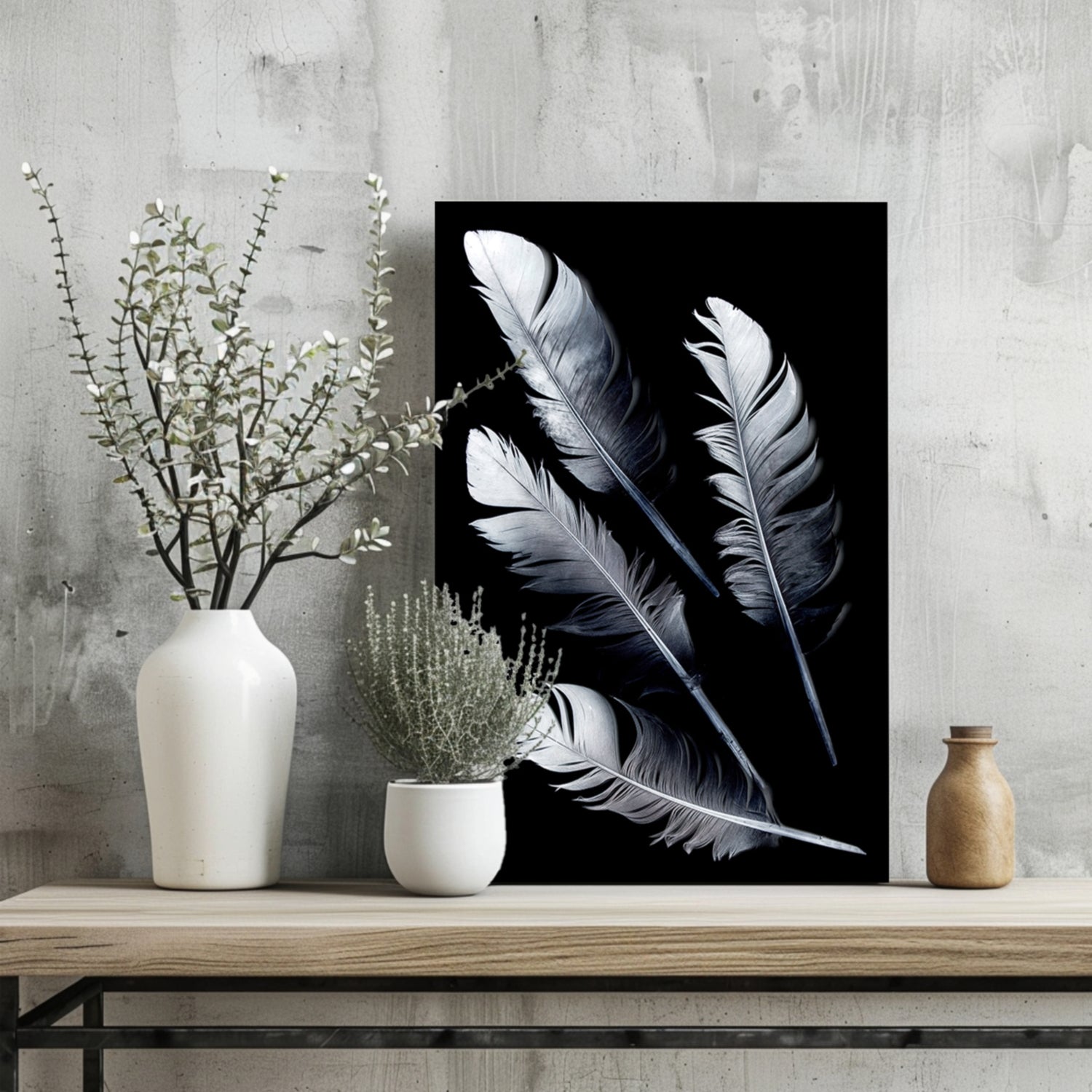 Feathers Aluminum Print