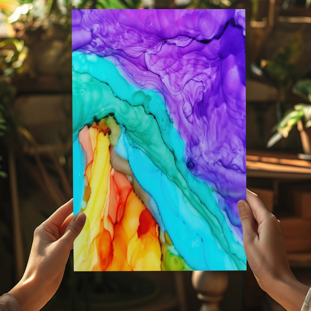 Abstract Transitions Aluminum Print
