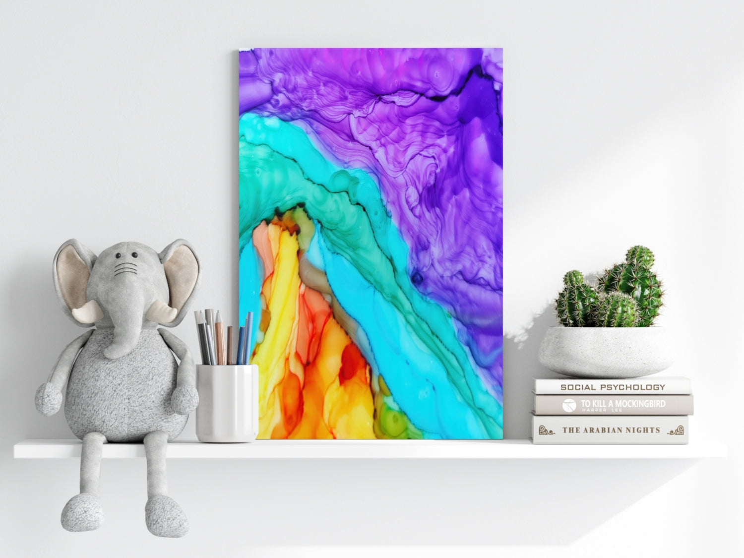 Abstract Transitions Aluminum Print