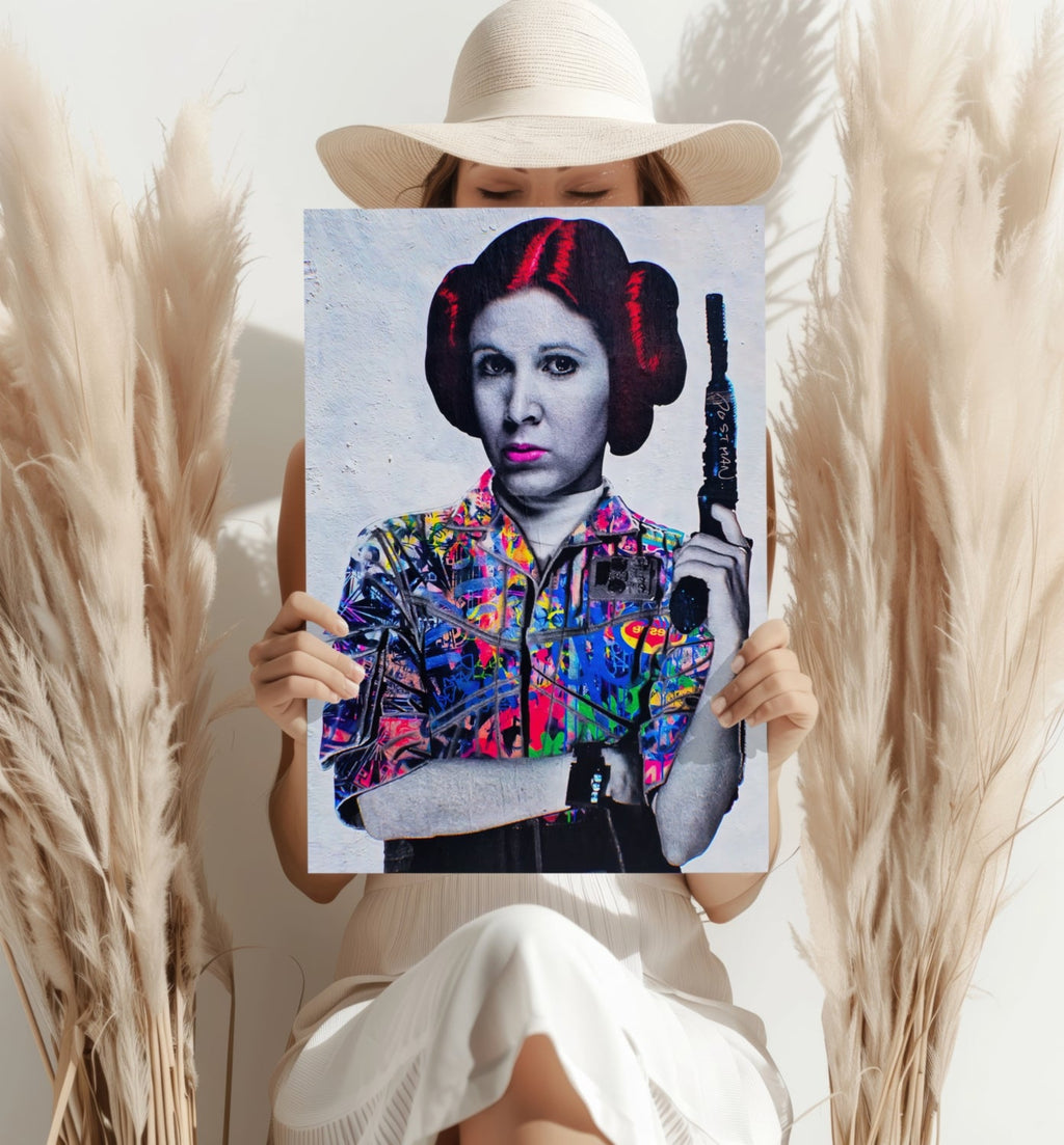 Princess Leia Aluminum Print