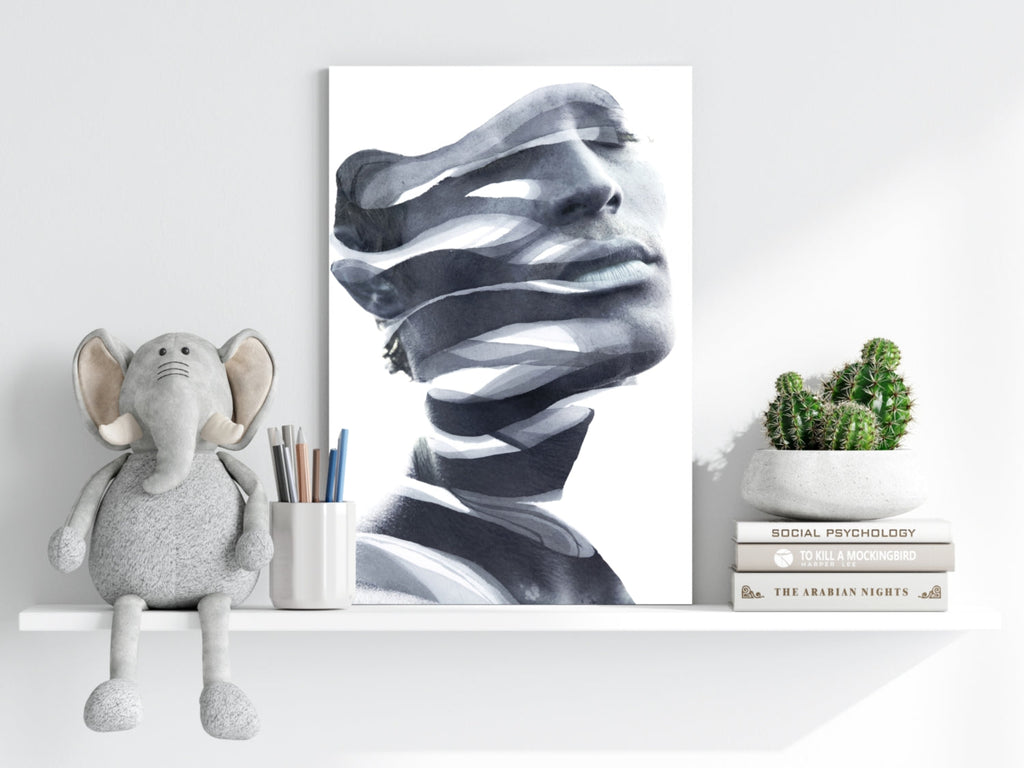 Abstract Woman Aluminum Print
