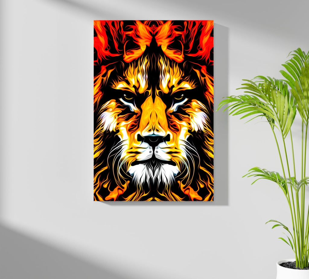 Lion Aluminum Print