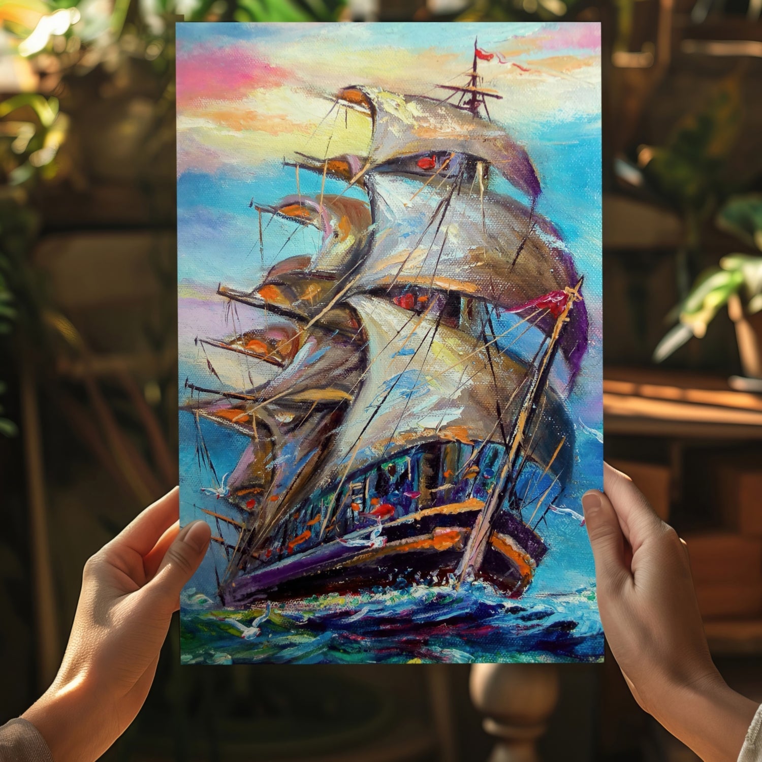 Old Ship Aluminum Print