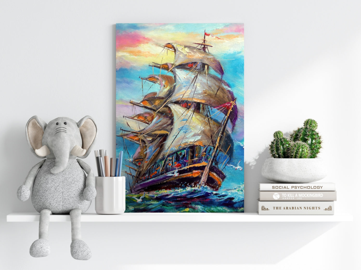 Old Ship Aluminum Print