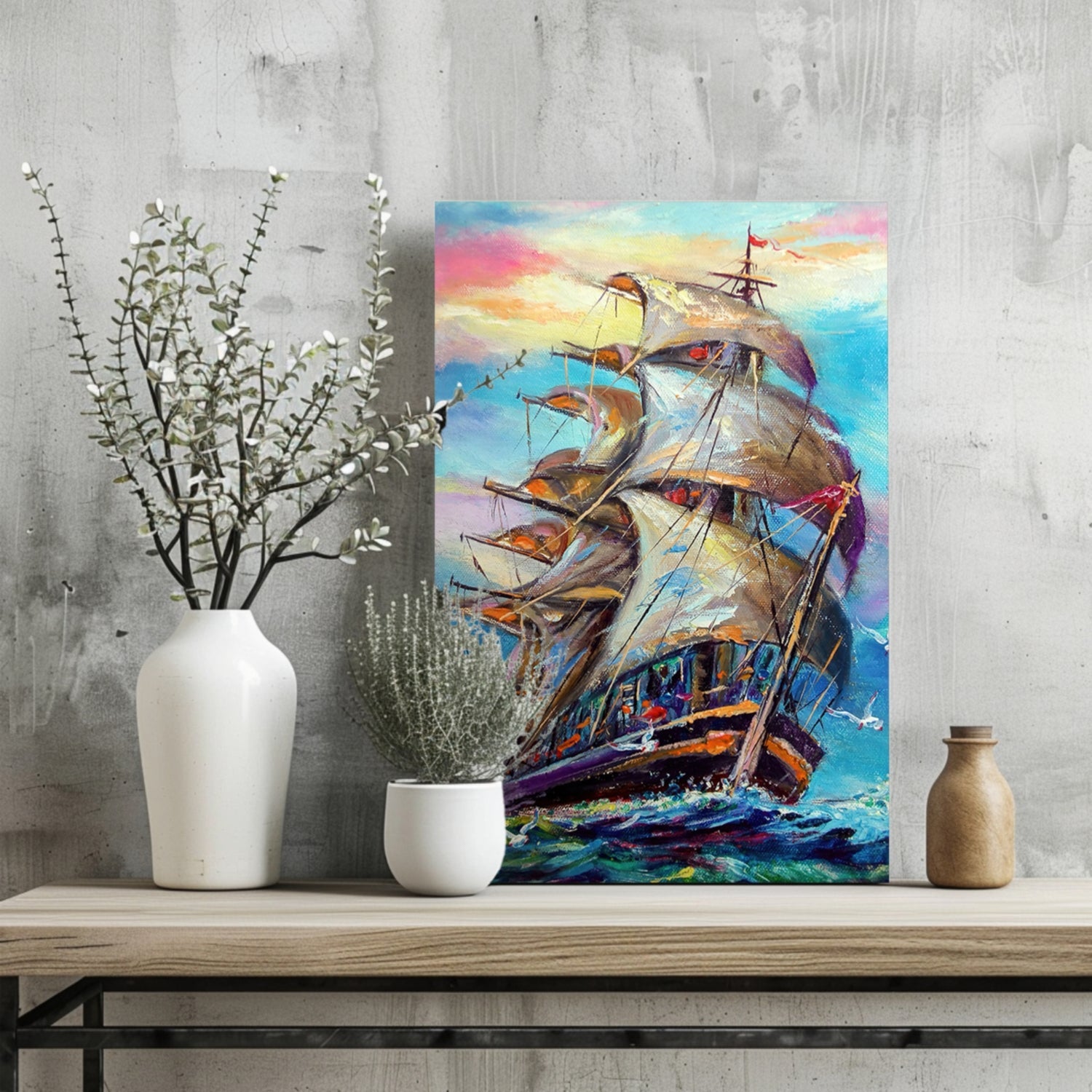 Old Ship Aluminum Print