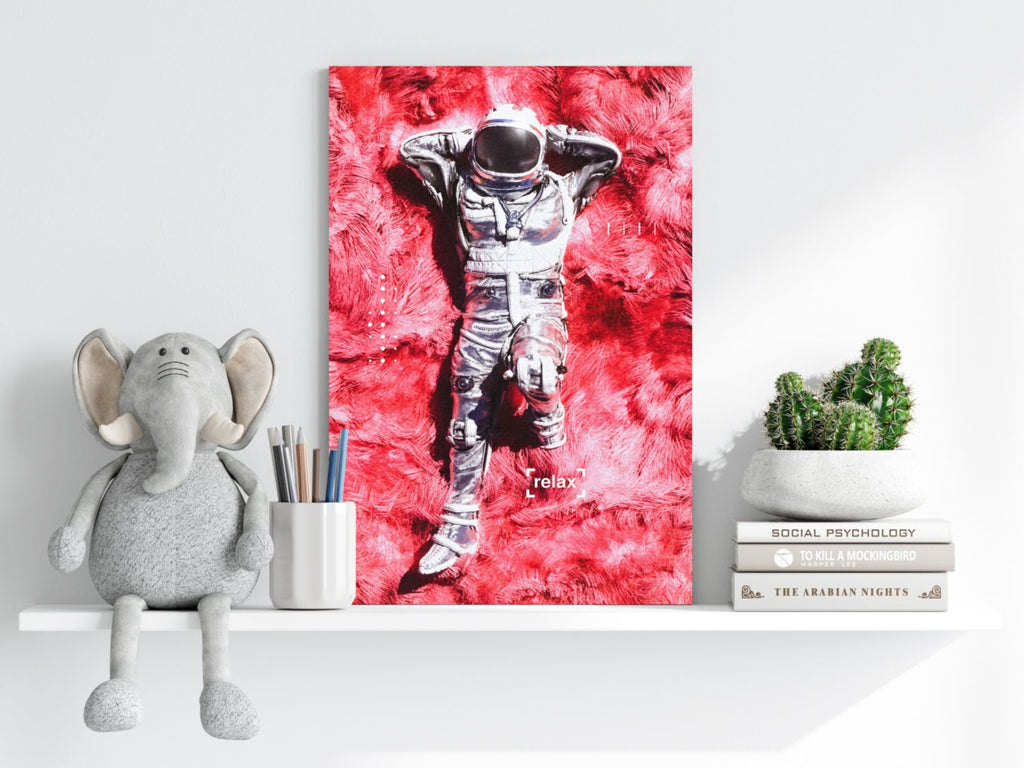 Rest Time For Astronaut Aluminum Print