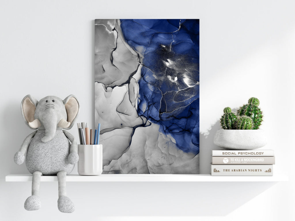 Abstract Marble Pattern V21 Aluminum Print