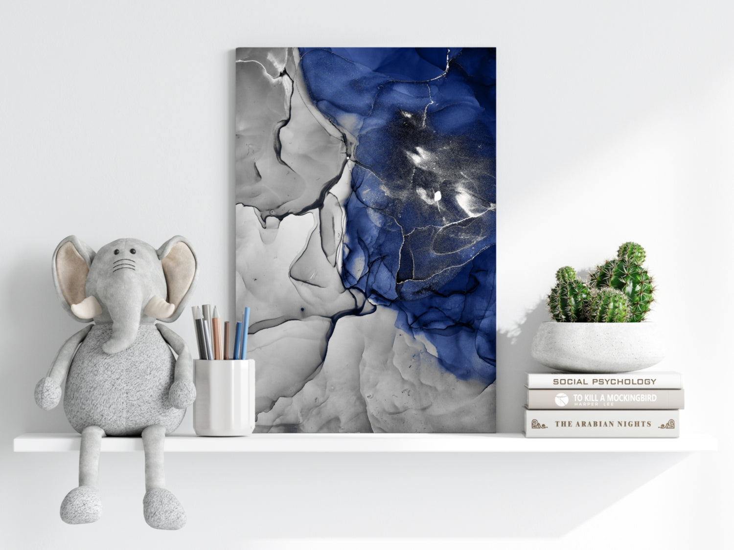 Abstract Marble Pattern V21 Aluminum Print