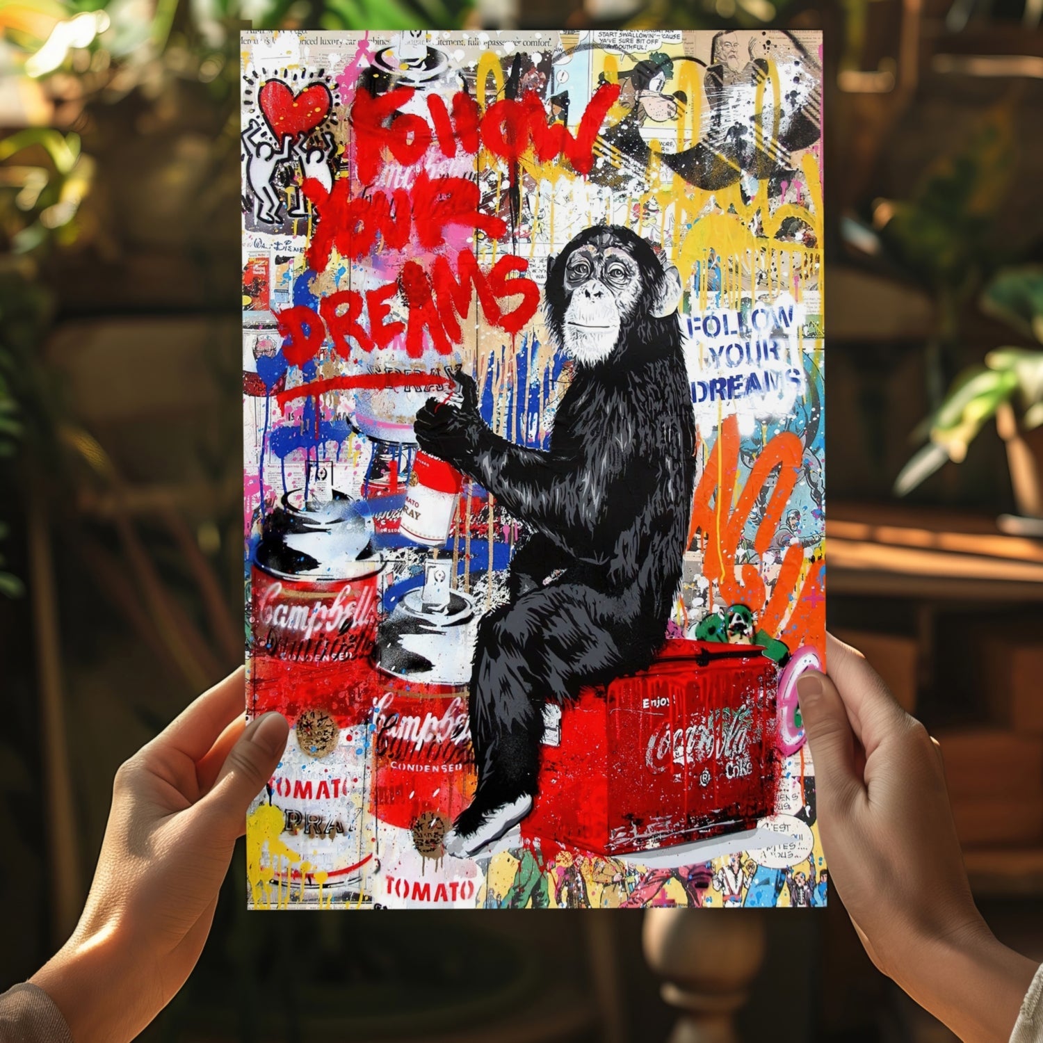Intellectual Monkey Aluminum Print