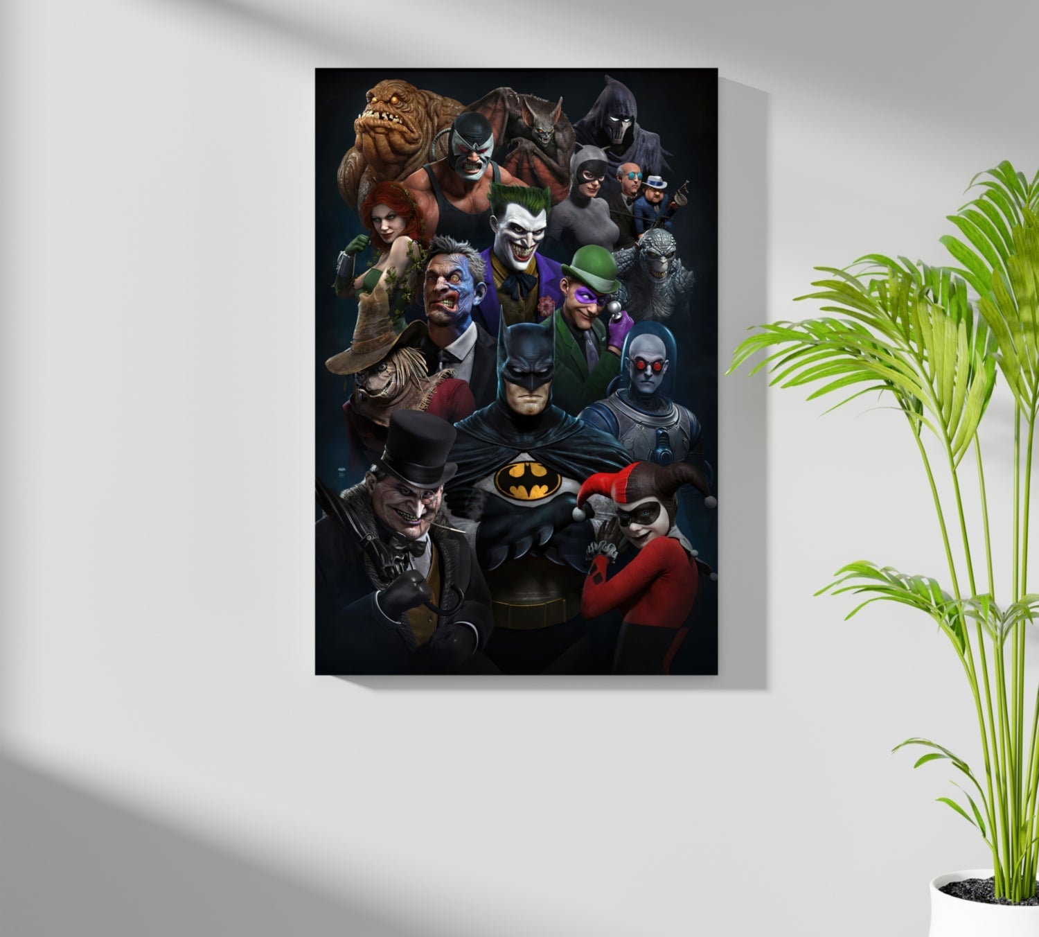 Superheros Universe Aluminum Print