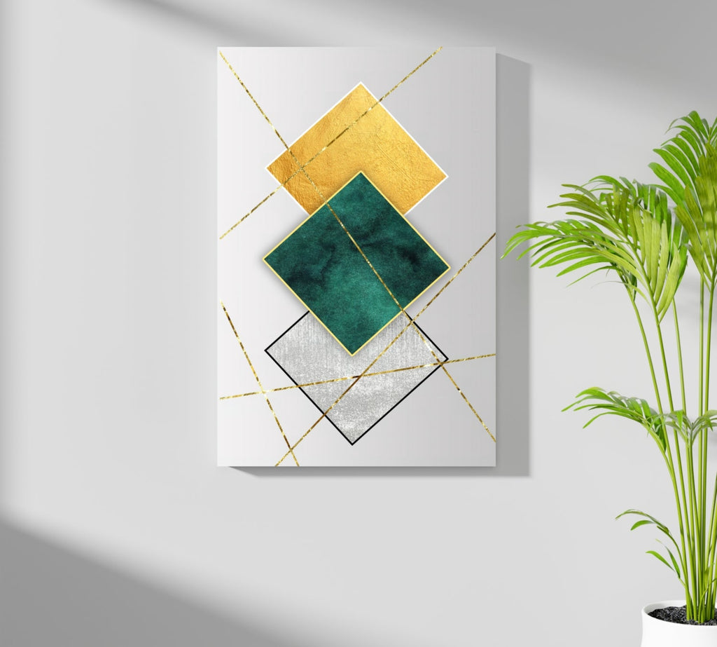 Elegant Squares Aluminum Print