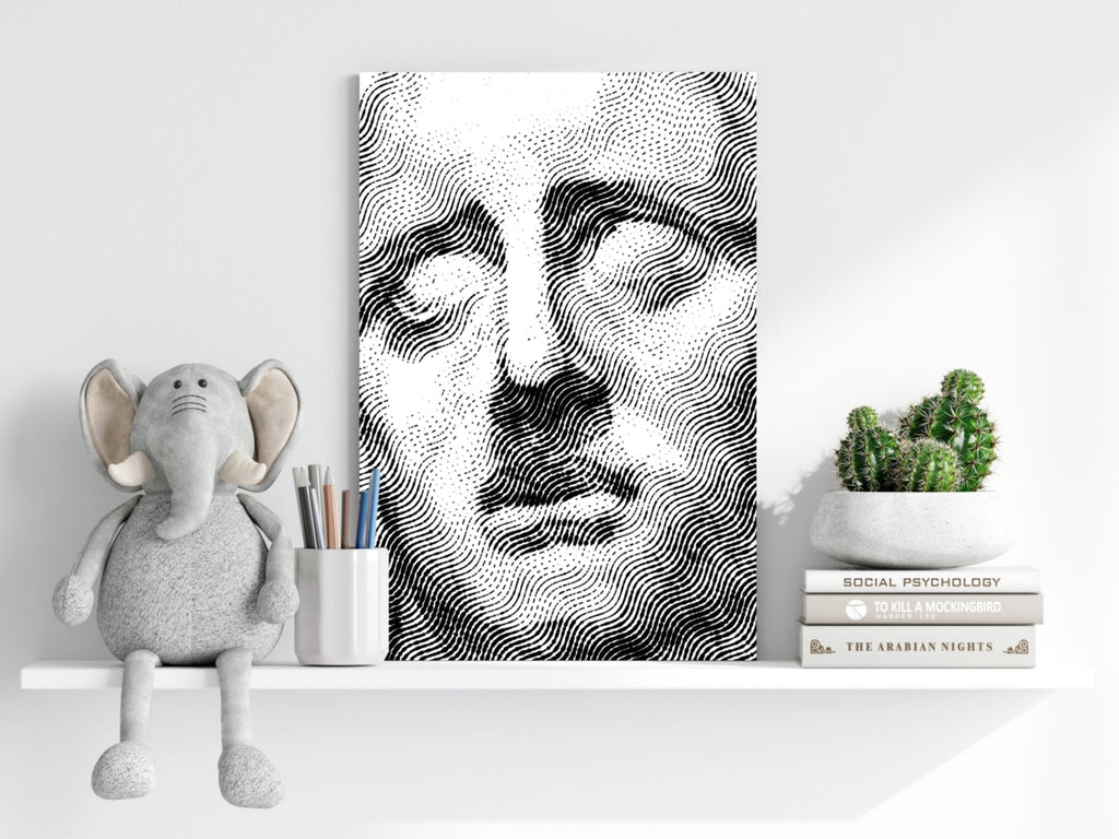 Statue Head Contemporary Aluminum Print