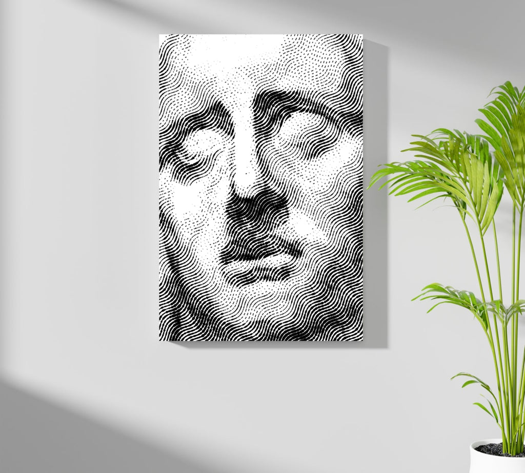 Statue Head Contemporary Aluminum Print