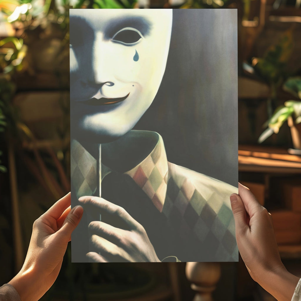 Mask of Reality Aluminum Print