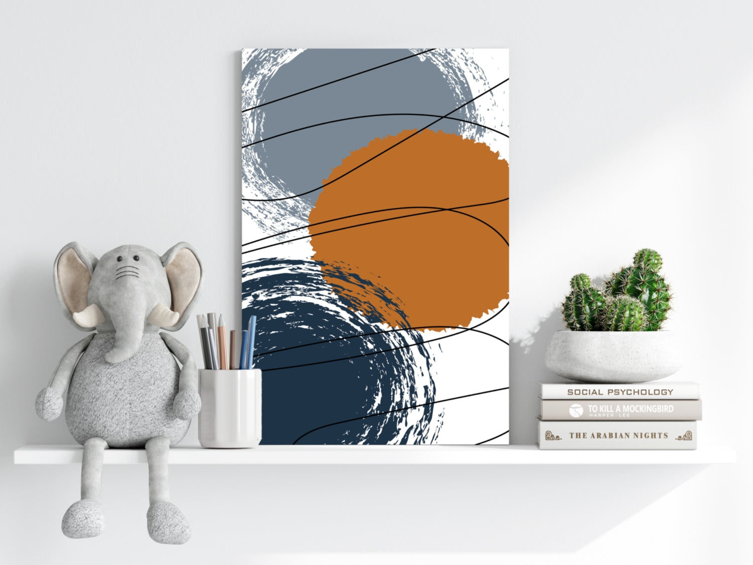 Abstract Rounds Aluminum Print