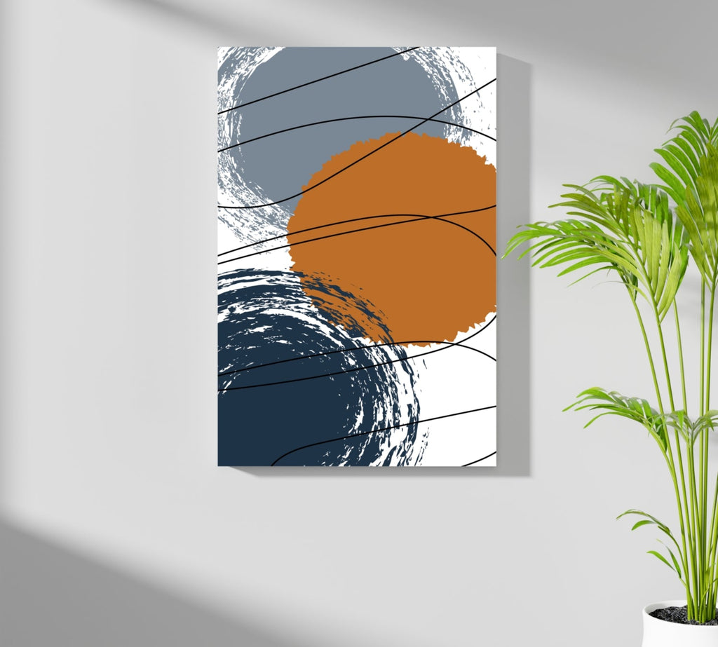 Abstract Rounds Aluminum Print