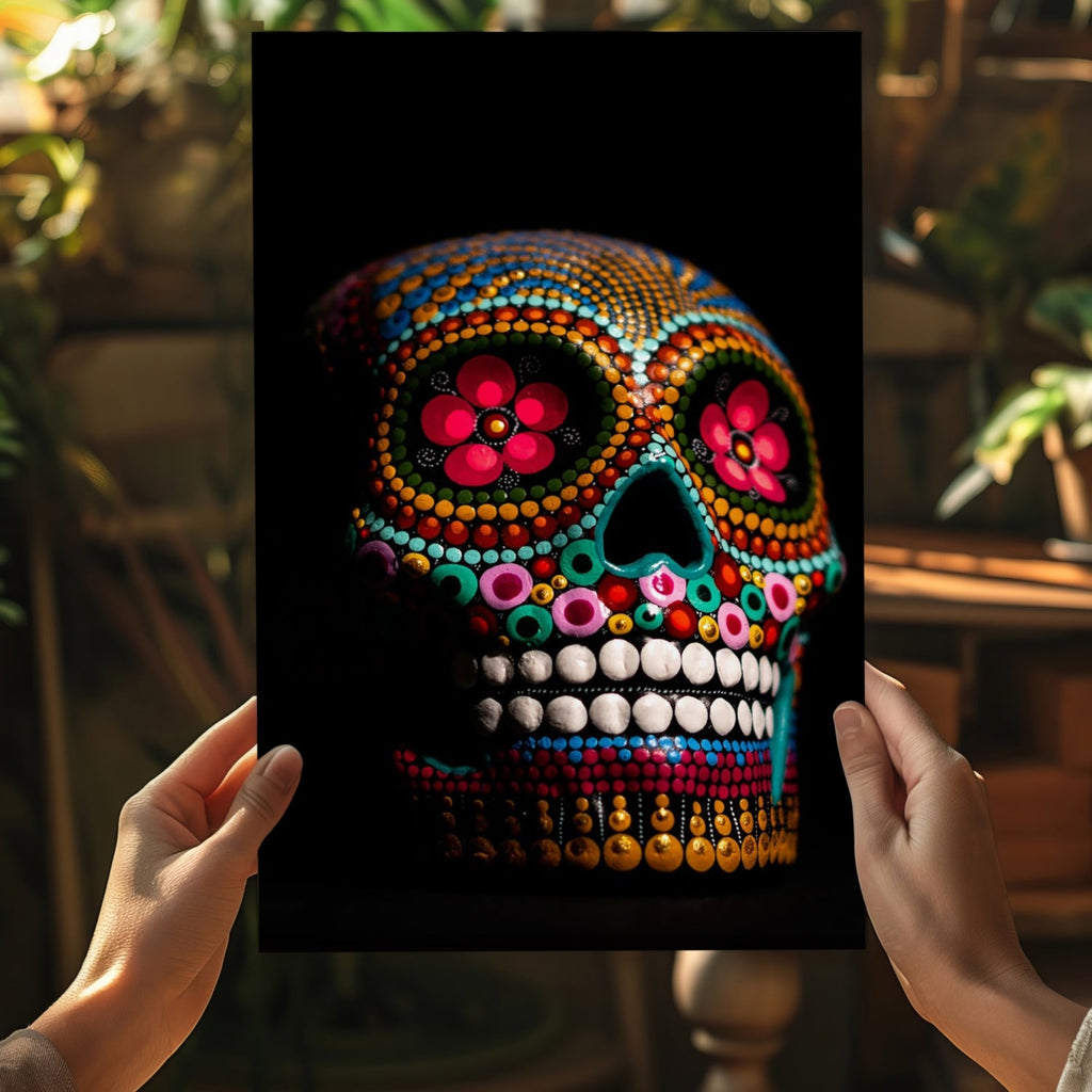 Sugar Skull Aluminum Print