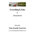 Everything Is Fake: by Anonymous - Paperback